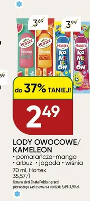 Lody owocowe Hortex arbuz promocja w Chata Polska