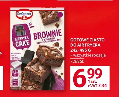 Gotowe ciasto do air fryera Dr. Oetker promocja w Selgros