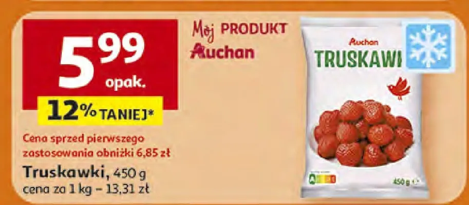 Truskawki promocja w Auchan