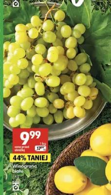 Winogrona białe promocja w Delikatesy Centrum