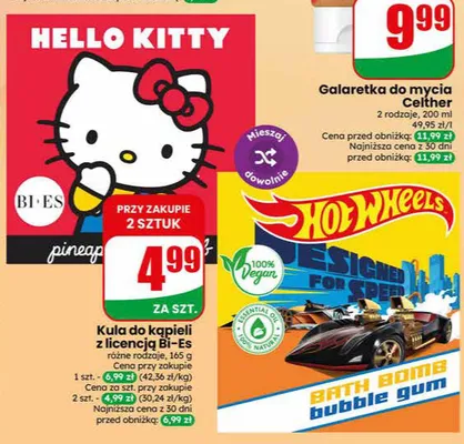 Kula do kąpieli z licencją Bi-Es Hello Kitty promocja w Dino