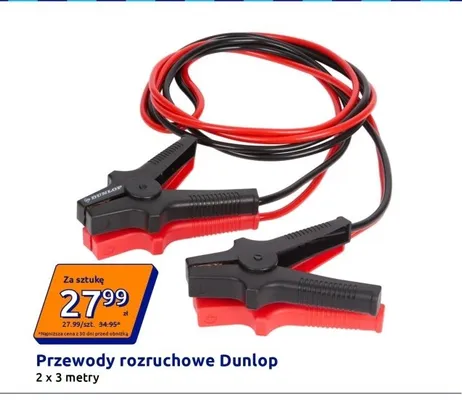 Przewody rozruchowe Dunlop 2x3m promocja w Action