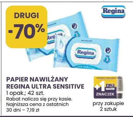Papier nawilżany Regina Ultra Sensitive promocja w Stokrotka