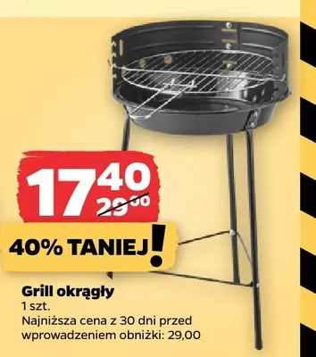 Grill okrągły manaus 16" promocja w Netto