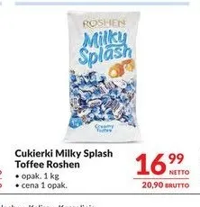 Cukierki Milky Splash Toffee Roshen promocja w Makro