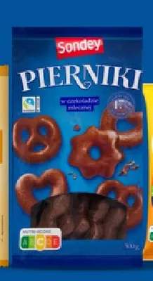 Pierniki w czekoladzie mlecznej Sondey promocja w Lidl