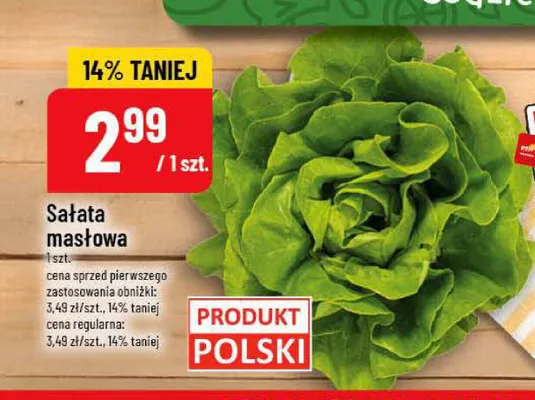 Sałata masłowa promocja w POLOmarket