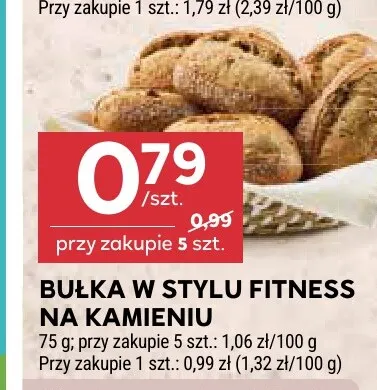 Bułka w stylu fitness na kamieniu promocja w Stokrotka