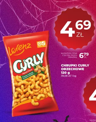 Chrupki Curly orzechowe Lorenz promocja w Duży Ben