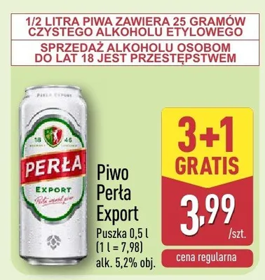 Piwo Perta Export promocja w Aldi