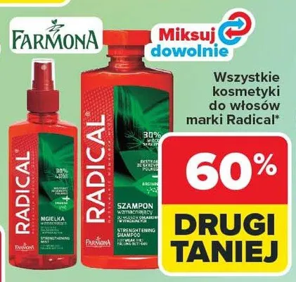 Wszystkie kosmetyki do włosów marki Radical promocja w Carrefour