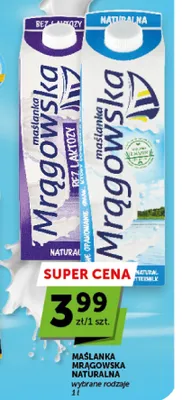 Maślanka Mrągowska Naturalna promocja w Groszek