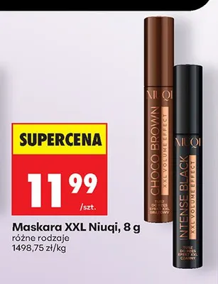 Maskara XXL Niuqi Choco Brown promocja w Biedronka