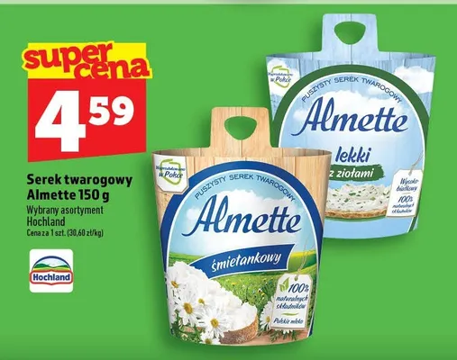 Serek twarogowy Almette Hochland promocja w TOPAZ