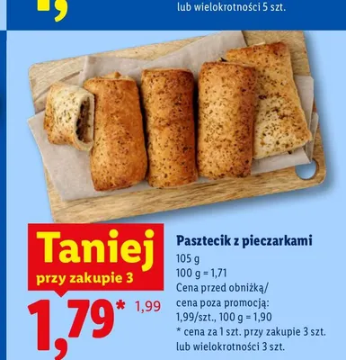 Pasztecik z pieczarkami promocja w Lidl