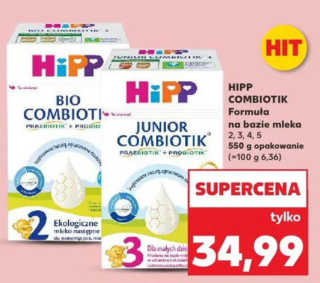 BIO Combiotik Formula na bazie mleka 2, 3, 4, 5 Hipp promocja w Kaufland