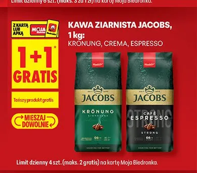 Kawa ziarnista Jacobs Krönung promocja w Biedronka