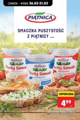 Serek puszysty Twój Smak naturalny promocja w Biedronka