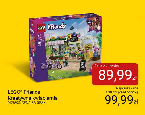 Klocki LEGO Friends Kreatywna kwiaciarnia 42693 promocja w Smyk