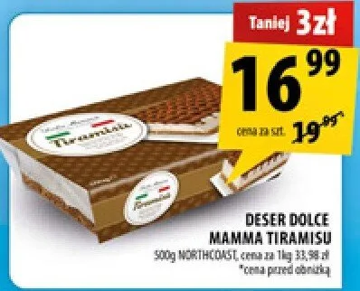 Deser dolce Mamma Tiramisu promocja w Arhelan