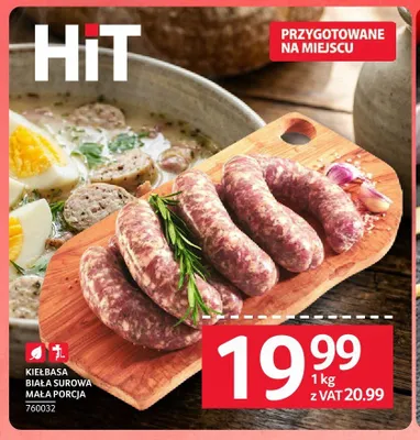 Kiełbasa biała surowa mała porcja promocja w Selgros