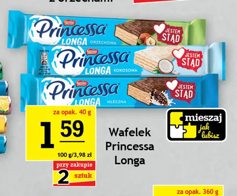 Wafelek Princessa Longa Orzechowa promocja w Gram Market