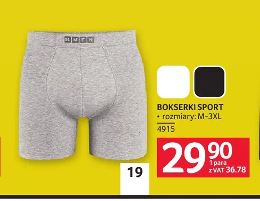 Bokserki Sport BMEN promocja w Selgros