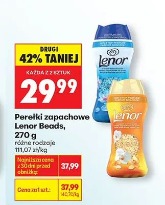 Perełki zapachowe Lenor Beads promocja w Biedronka