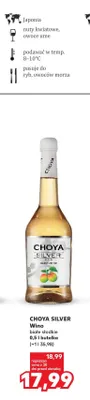 Wino białe słodkie Choya Silver promocja w Kaufland