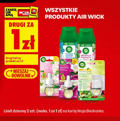 Produkty Air Wick promocja w Biedronka
