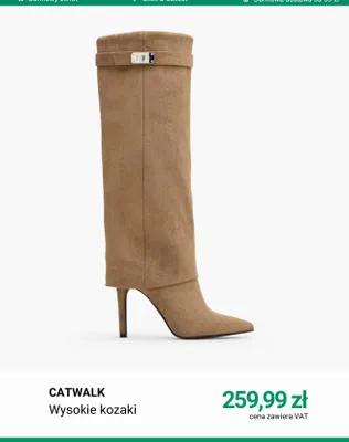 Wysokie kozaki Catwalk promocja w Deichmann