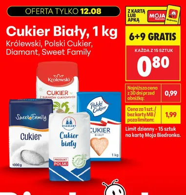 Cukier biały Polski promocja w Biedronka