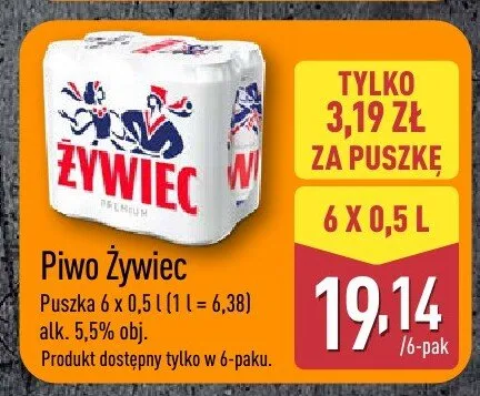 Piwo Żywiec promocja w Aldi
