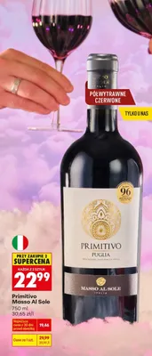 Wino czerwone Primitivo Puglia promocja w Biedronka