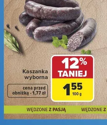 Kaszanka wyborna Dubielak promocja w Carrefour