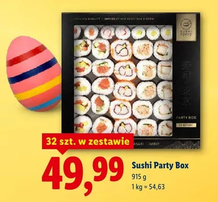 Zestaw sushi Party Box, 915 g promocja w Lidl