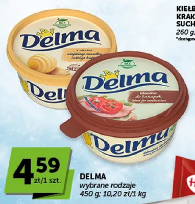 Margaryna Delma idealna do kanapek promocja w Groszek