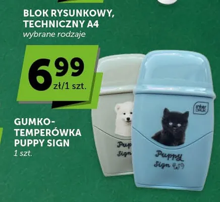 Gumko-temperówka Puppy Sign Interdruk promocja w Groszek