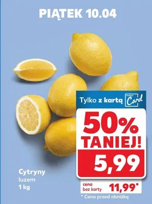 Cytryny luzem promocja w Kaufland