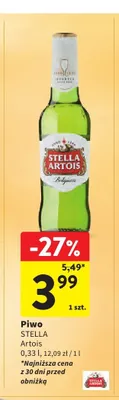 Piwo Stella Artois promocja w Intermarche