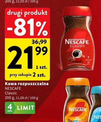 Kawa rozpuszczalna Nescafe Classic promocja w Intermarche