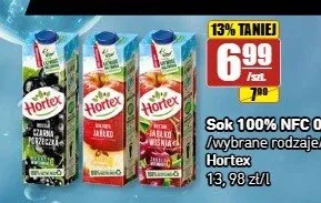 Sok 100% NFC Hortex Jabłko Wiśnia promocja w API Market