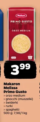 Makaron gnocchi muszelki Melissa Primo Gusto promocja w Netto