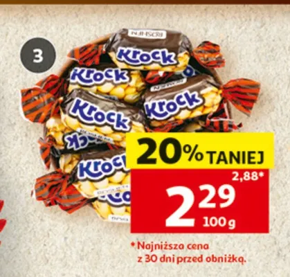 Cukierki Krock Roshen w polewie luzem promocja w Auchan