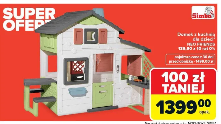 Domek z kuchnią dla dzieci Simba NEO FRIENDS promocja w Carrefour