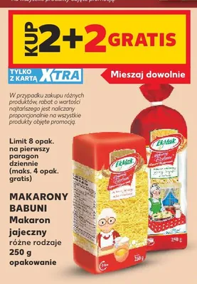 Makaron jajeczny Makarony Babuni promocja w Kaufland