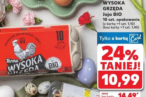 Jaja BIO promocja w Kaufland
