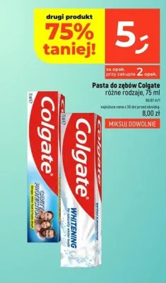 Pasta do zębów Colgate Whitening promocja w Dealz