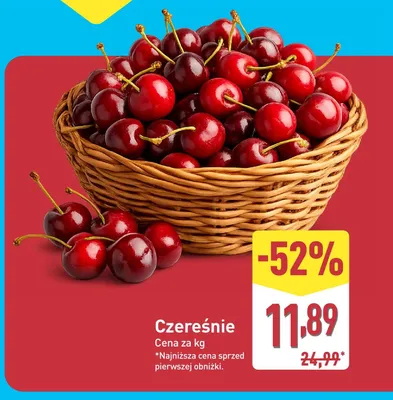 Czereśnie promocja w Aldi