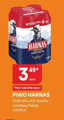 Piwo Harnaś 4-pak promocja w Chorten